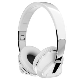 Generic Wireless Bluetooth Headphones over The Ear with Mic, 2-core V5.0 Lossless, 24hrs Playtime for Gym Men Women PC Cellphones (White), 2A537-H3