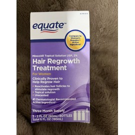 3 month Hair Regrowth Topical Treatment for WOMEN Equate Exp 05/2024