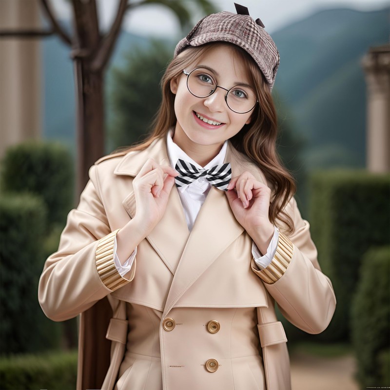 HOVEOX Detective Costume Detective Hat Detective Outfit Detective Costume Accessories