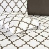 Elegant Comfort 6-Piece Quatrefoil Printed Deep Pocket Bed Sheet Set,