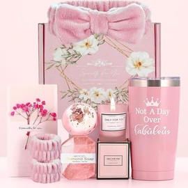 Regalos para Mujer Cumpleaños, Mamá, Esposa, Novia, Hermana, Ella - Feliz Cumpleaños, Navidad, Día de San Valentín, Cestas de Regalos para El Día de La Madre, Cestas de Regalo Relajantes para SPA