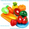 Cutting Play Food Set Kitchen Pretend - 40pcs Grocery Basket