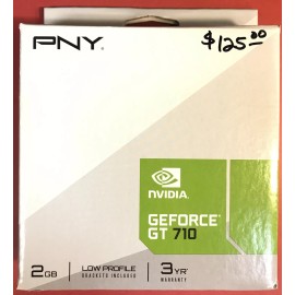 PNY NVIDIA GEFORCE GT 710 2GB DDR3 VGA/DVI/HDMI LOW PROFILE PCI-EXPRESS