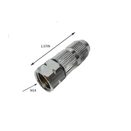 Adjustable Sprayer Nozzle Tips, High Pressure Mist Sprayer Nozzle, Suitable For Replacing Backpack Sprayer, Chrome Plating Farm Nozzle Silver