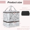FCQQYWZ Nail Polish Organizer Case - Holds 30+ Bottles (15ml/0.5