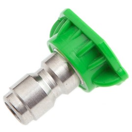 Forney 75155 Pressure Washer Accessories, Quick Connect Spray Nozzle, Flushing, 25-Degree-by-4.5mm, Green