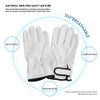 1 Pair Pigskin Leather Gardening Gloves, L/XL Mens and Ladies