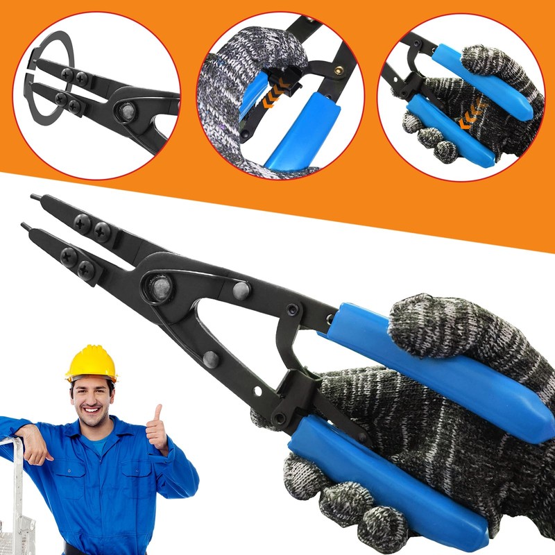 Upgraded 38700 Spindle Snap Ring Pliers Compatible with Ford SD