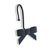 Dylrauoza Black Bow Shower Hooks Rust Proof, Shower Rings for