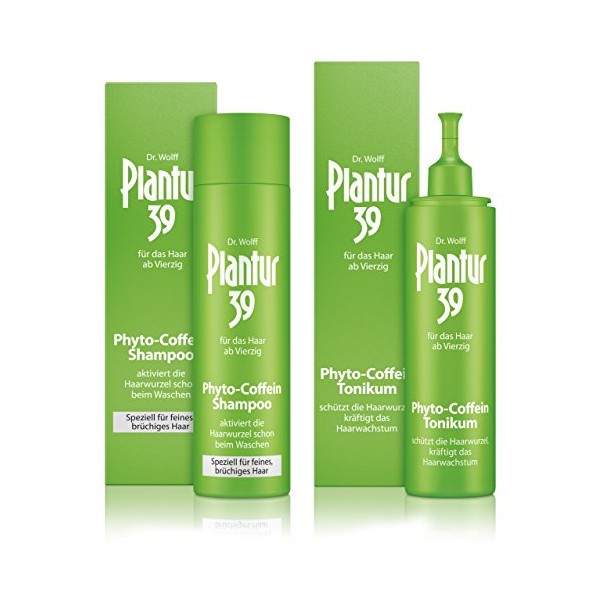 Plantur 39 Phyto-Coffein-Shampoo feines Haar 250 ml + Phyto-Coffein-Tonikum 200 ml