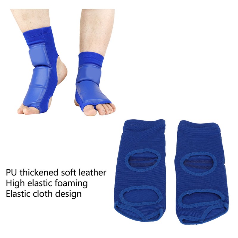 2pcs Boxing Foot Protector Unisex PU Leather Soft Boxing Sparring