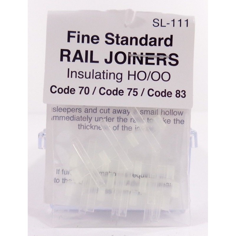 Peco SL-111 HO Code 83/75/70 Insulated Rail Joiner 12 Pack