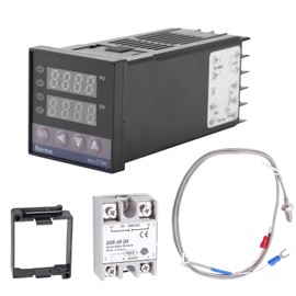 Omabeta PID Controller Thermostat Temperature Controller 0C1300C AC110V-240V Alarm REX-C100 Digital LED Temperature Controller for Electric Power Chemical Industry