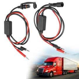 Cyleto ABS Diagnostic Multimeter Cable Adapter Trailer Diagnostic Tool with Storage Case, Multimeter Cable for Heavy Duty Semi Trucks and Semi Trailers Sensor Resistance Voltage Testing