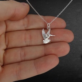 FashionJunkie4Life Sterling Silver Bird Pendant Necklaces for Women, Sterling Silver