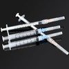 OLCANA 25Pack 1ml Disposable Sterile Syringes with 25Ga Plastic Measurement