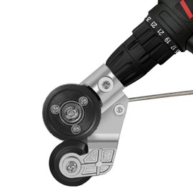 Hertzborn Electric Drill Plate Cutter, Sheet Metal Cutter Attachment with Adapter, DIY Metal Shear Drills Attachment, Drill Cut Pro Metal Cutting Adapter for Precise Cutting Iron, Copper, Aluminum, Steel