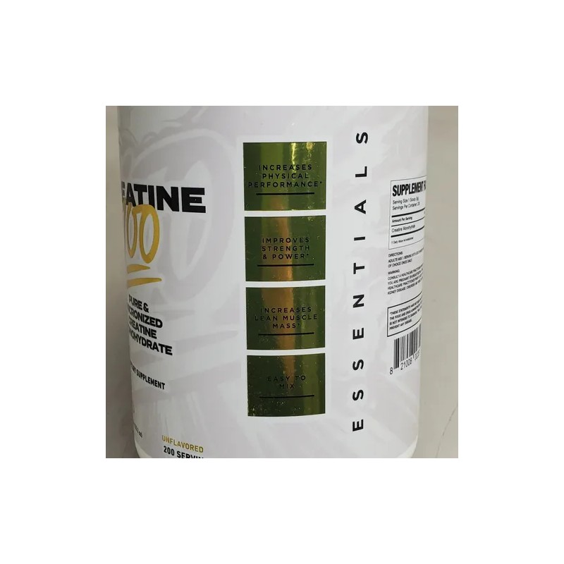 Creatina Magnum 100 Micronizada Monohidratada 200 Servicios Sabor Sin Sabor