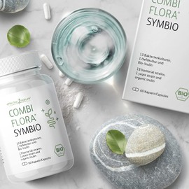 Effective Nature COMBI, Symbio – Vegetarian Capsules – Contains Präbiotisches Inulin – Organic Quality – No Additives, , ,