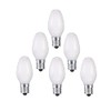 Bombillas de luz nocturna blancas, 6 unidades