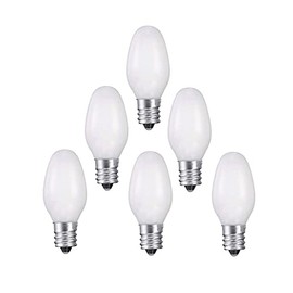 Bombillas de luz nocturna blancas, 6 unidades