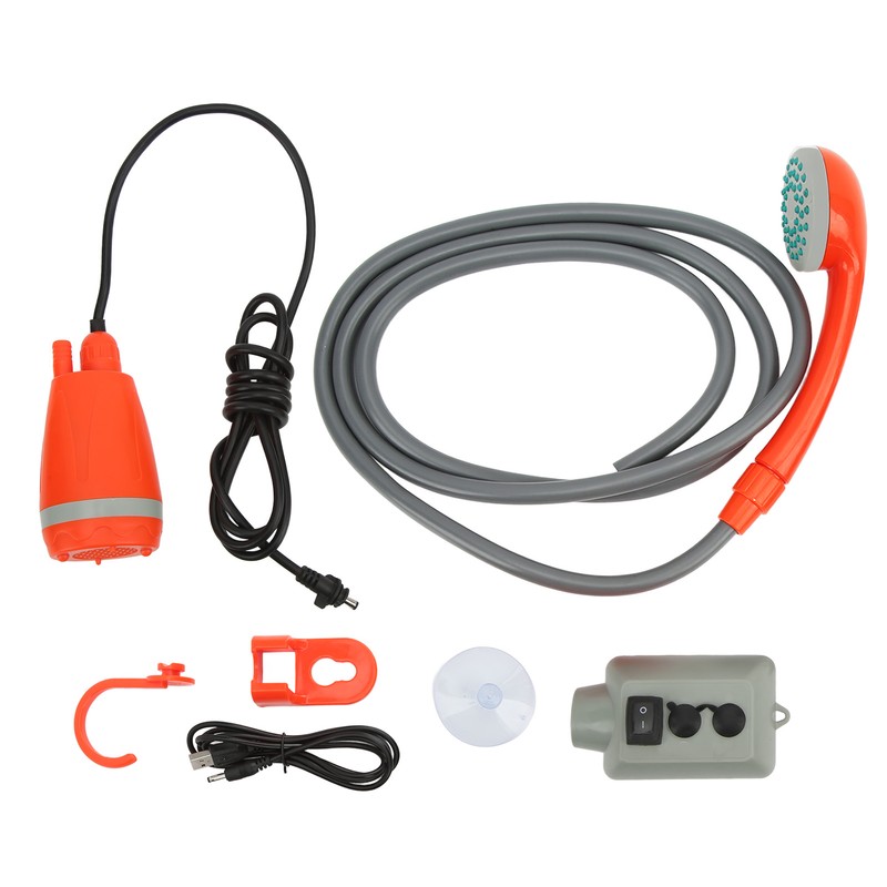 USB Rechargeable Camping Shower Portable Outdoor Shower Universal for RV