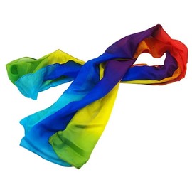 SUMAG Multicolored Silk Streamer (5m × 16cm/16.4ft × 6.3in) Magic Tricks Quality Silk Streamers Magic Accessories for Magicians Stage Illusions Props
