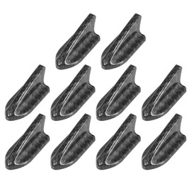 X AUTOHAUX 10pcs Roof Shark Fin Style Spoiler Wing for Car Carbon Fiber Pattern