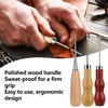 ANBOO 6PCS Bradawl Tool for Wood, Gourd Shape Awl Tool