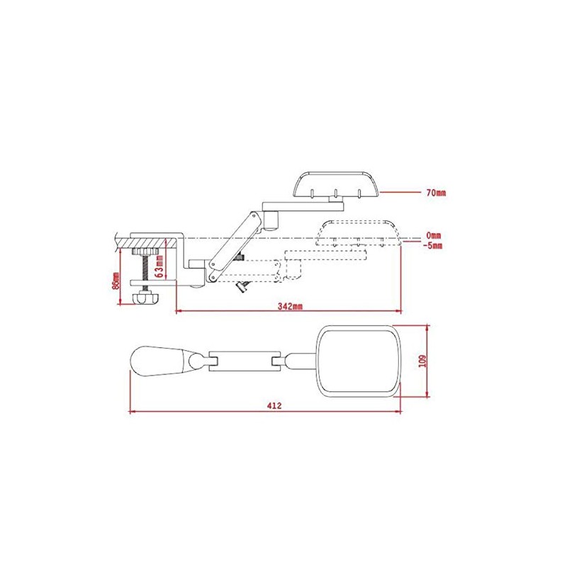 Newest Design Ergonomic Articulating Computer Laptop Arm Support | Height