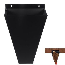 Heavy-Duty Chicken Cone for Butchering - Large Chicken Killing Cones, Kill Cones for Chickens, Poultry Restraining Cone for Broilers, Hens & Turkeys up to 8 lbs, Flat Back Design (Black)