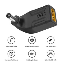 chenyang XT60 to DC Adapter,DC 5.5x2.1mm Male to XT60 Male 90 Degree Angled Bidirectional Charging Conversion Adapter for Aircraft Model/Car Model/Remote Control Toy/Battery Charger