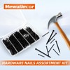 5 Sizes Hardware Nails Assortment Kit, Flat Nails for Picture