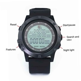 GeKLok Digital Referee Timer, Night Light Countdown Soccer Stopwatch Match for Teachers Kids Referee Runner Sports Classroom(black)
