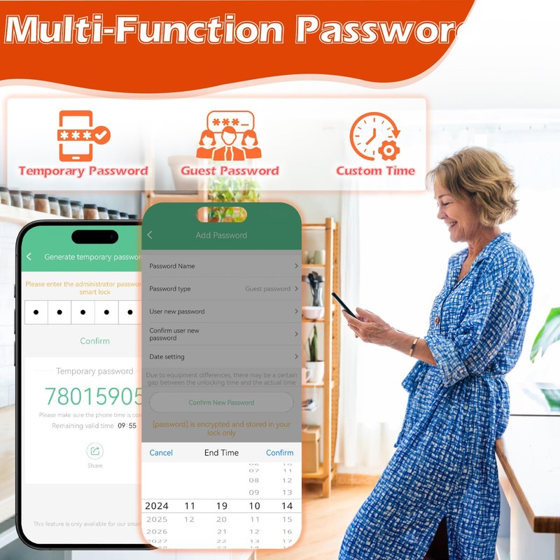 Eseesmart Smart Cabinet Lock, Magnetic Digital Electronic RFID Keyless Bluetooth