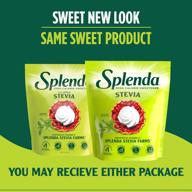 SPLENDA Stevia Zero Calorie Sweetener for Baking, Plant Based Sugar
