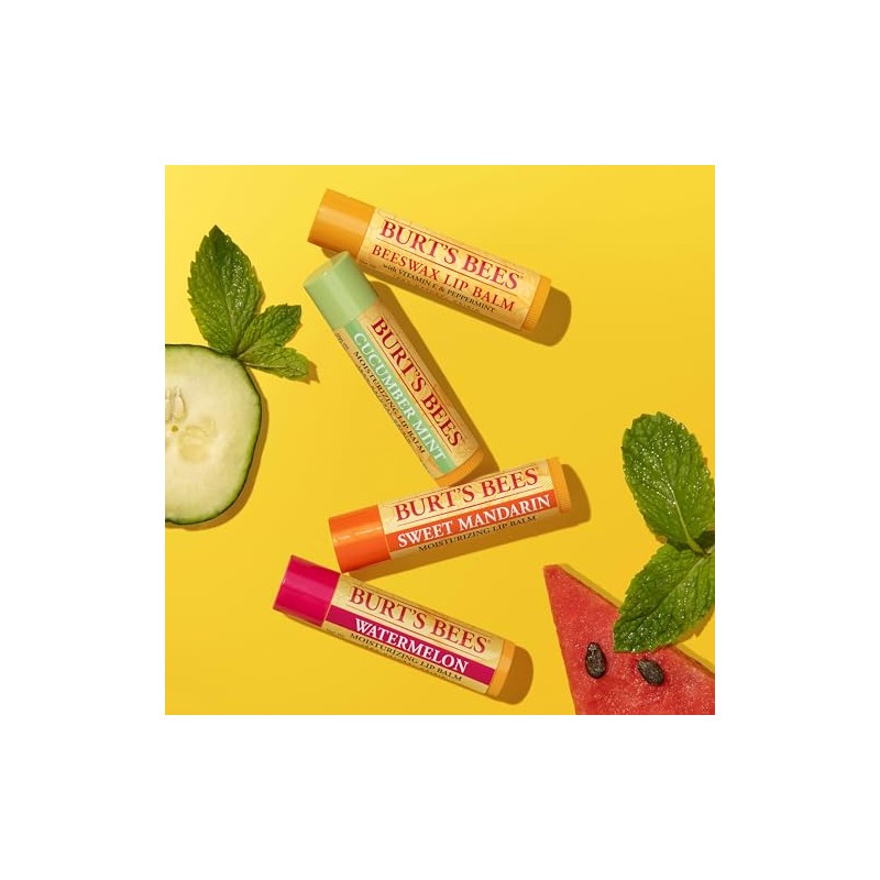 Burt's Bees Kit Freshly Picked Lip Balm 4 unidades
