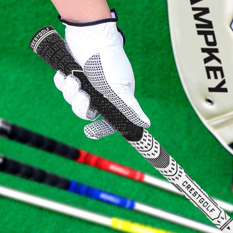 Crestgolf Updated Multi Compound Golf Grips for Golf Clubs Set