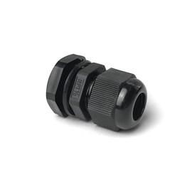 MGI SpeedWare Strain Relief NPT Nylon Cord Grip Cable Glands - 20 Pack (1/2", Black)