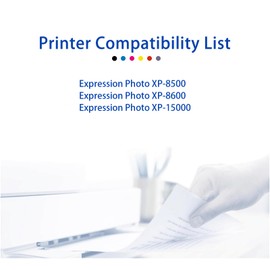 312XL 314XL High Yield Ink Cartridge Replacement for 312XL 314XL Ink Cartridge with Expression Photo XP-8500 XP-8600 XP-15000 Printer (6-Pack, 1 Black,1 Cyan,1 Magenta,1 Yellow,1 Red,1 Gray)