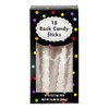 8" 10.8 oz. Bright White Rock Candy Sticks - 18