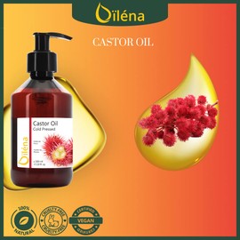 Rizinusöl - 100% reines Öl kaltgepresstes Hautpflege Haare Bart Nägel Körper Öl 500ml