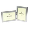 benerini Brushed Aluminium Satin Silver Colour Twin 2 Picture Double
