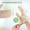 Massage Gloves Made of 100% Linen Cotton [1 Pair] for
