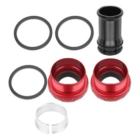 GUB Mountain Bike Aluminum Alloy Ceramic Hollow Integral Bottom Bracket Crankset BearingRed