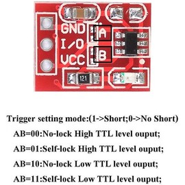 ALAMSCN 30PCS TTP223 Capacitive Touch Switch Button Sensor Module 3.3V 5V Self Locking Touching Button for Arduino + 5PCS 2.54mm 40 Pin Header…