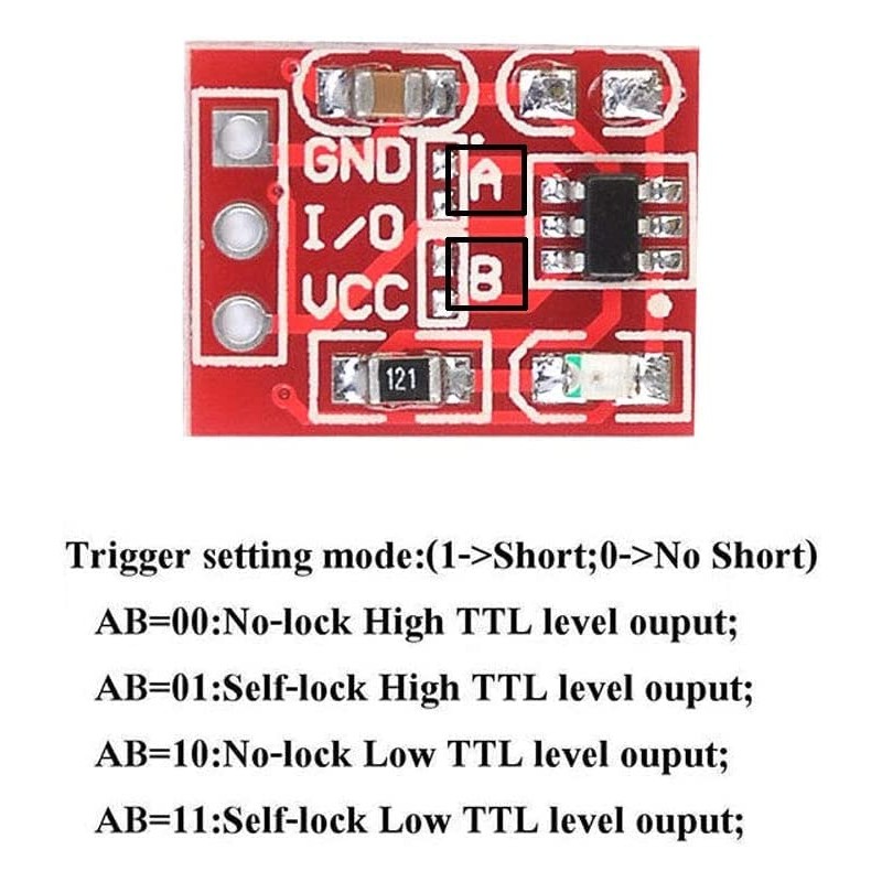 ALAMSCN 30PCS TTP223 Capacitive Touch Switch Button Sensor Module 3.3V