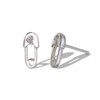 Boma Jewelry Sterling Silver Safety Pin Stud Earring