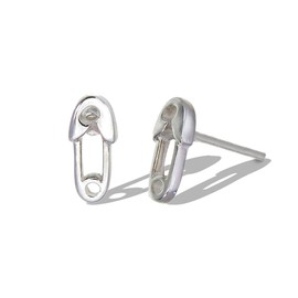 Boma Jewelry Sterling Silver Safety Pin Stud Earring