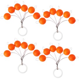 VGOL 4x Orange Surface Blob Floats, Bite Indicator for Fly Fishing Shallow Weedy Waters, 4# 12mm